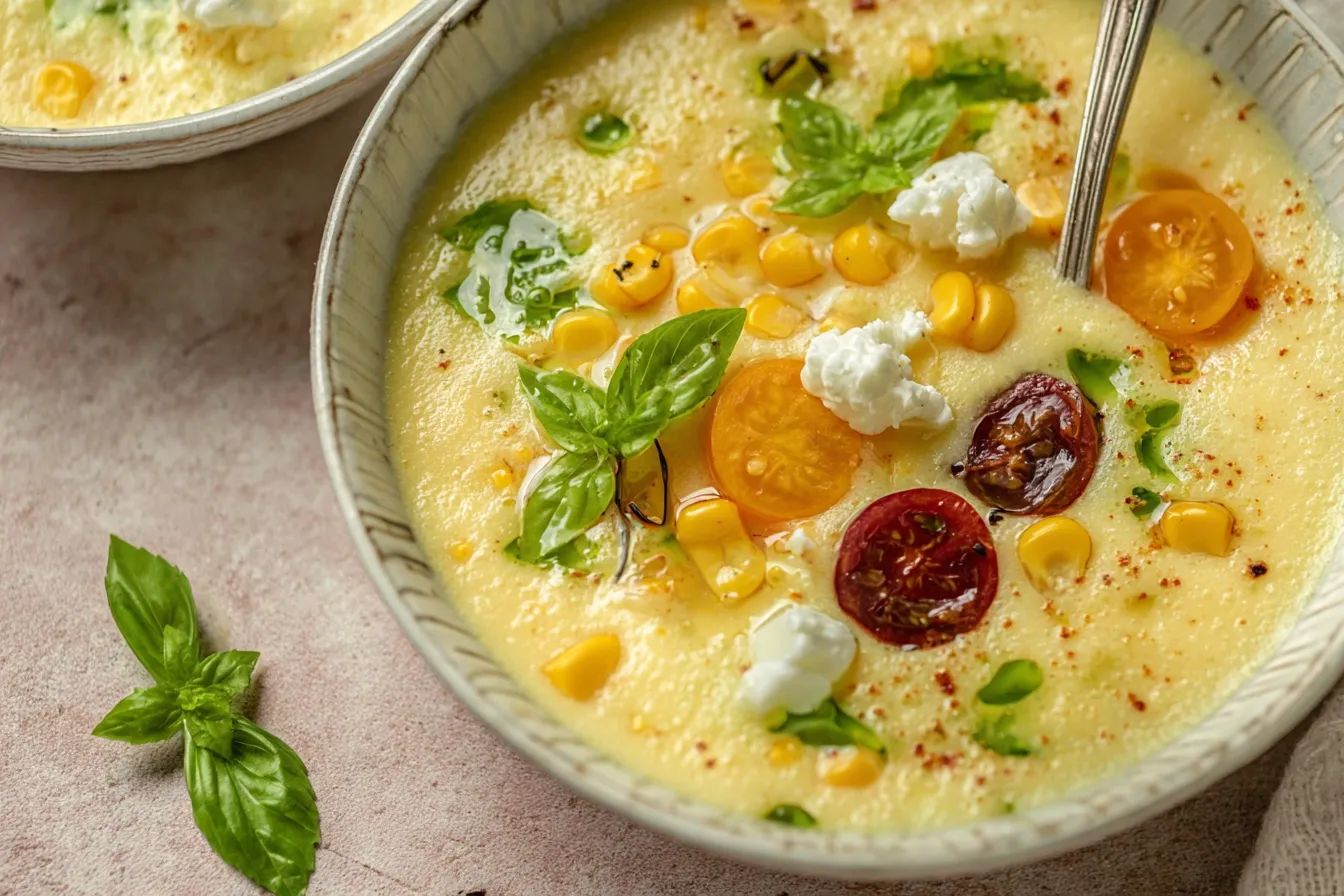 Summer Sweet Corn Gazpacho 