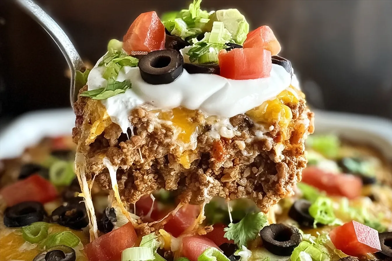 Taco Casserole Delight is a must-try family favorite! 3 Taco Casserole Delight - A Must-Try Family Favorite!