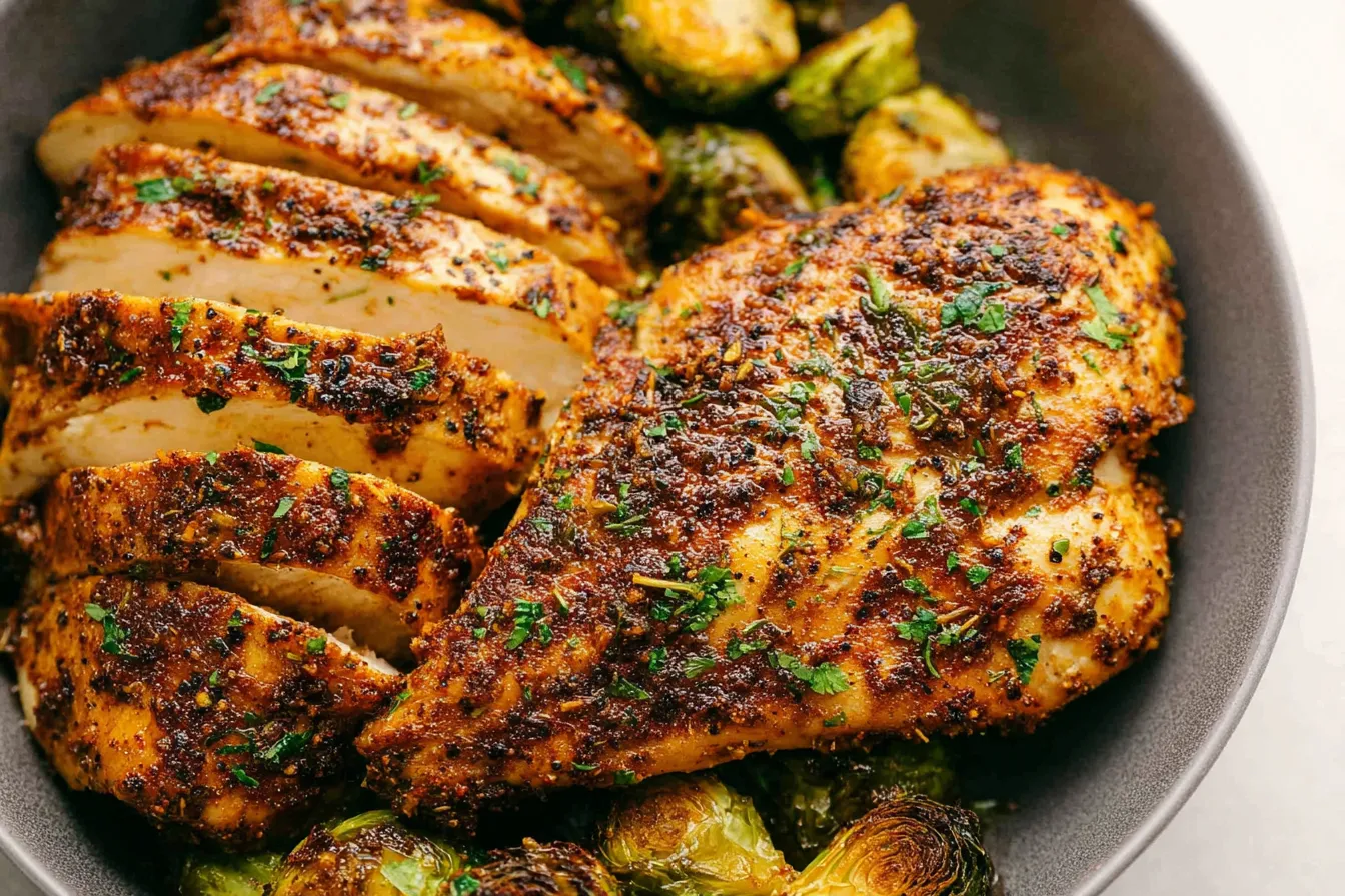 Tender and Juicy Air Fryer Chicken: Your New Favorite Meal 3 Tender and Juicy Air Fryer Chicken Served with Vegetables