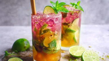 Delicious Tropisk Mojito Mocktail in a Glass