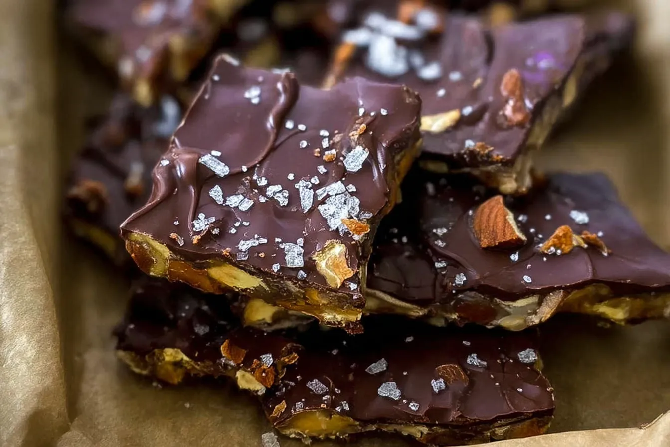 Viral Chocolate Date Bark – 4 Ingredients