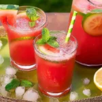 Delicious Watermelon Lemonade in a Glass
