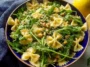 Zesty Lemon Arugula Pasta Salad in a Bowl