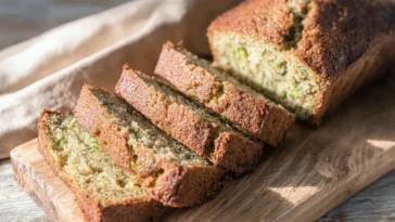 Deliciously Moist Zucchini Bread Slice