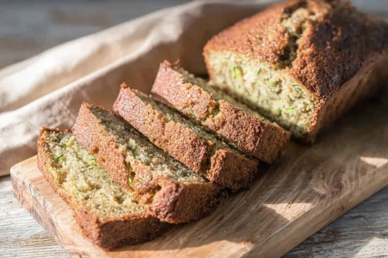 Deliciously Moist Zucchini Bread Slice