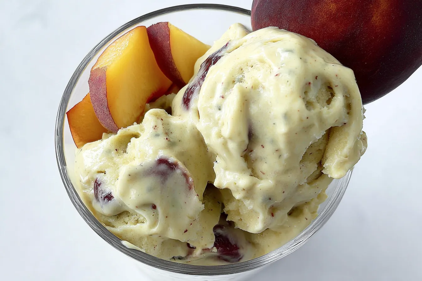 3-Ingredient Nectarine Nice Cream (Vegan/GF) That Delights 4 3-Ingredient Nectarine Nice Cream (Vegan/GF)