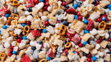 4th of July Snack Mix in a Bowl: Festive and Delicious