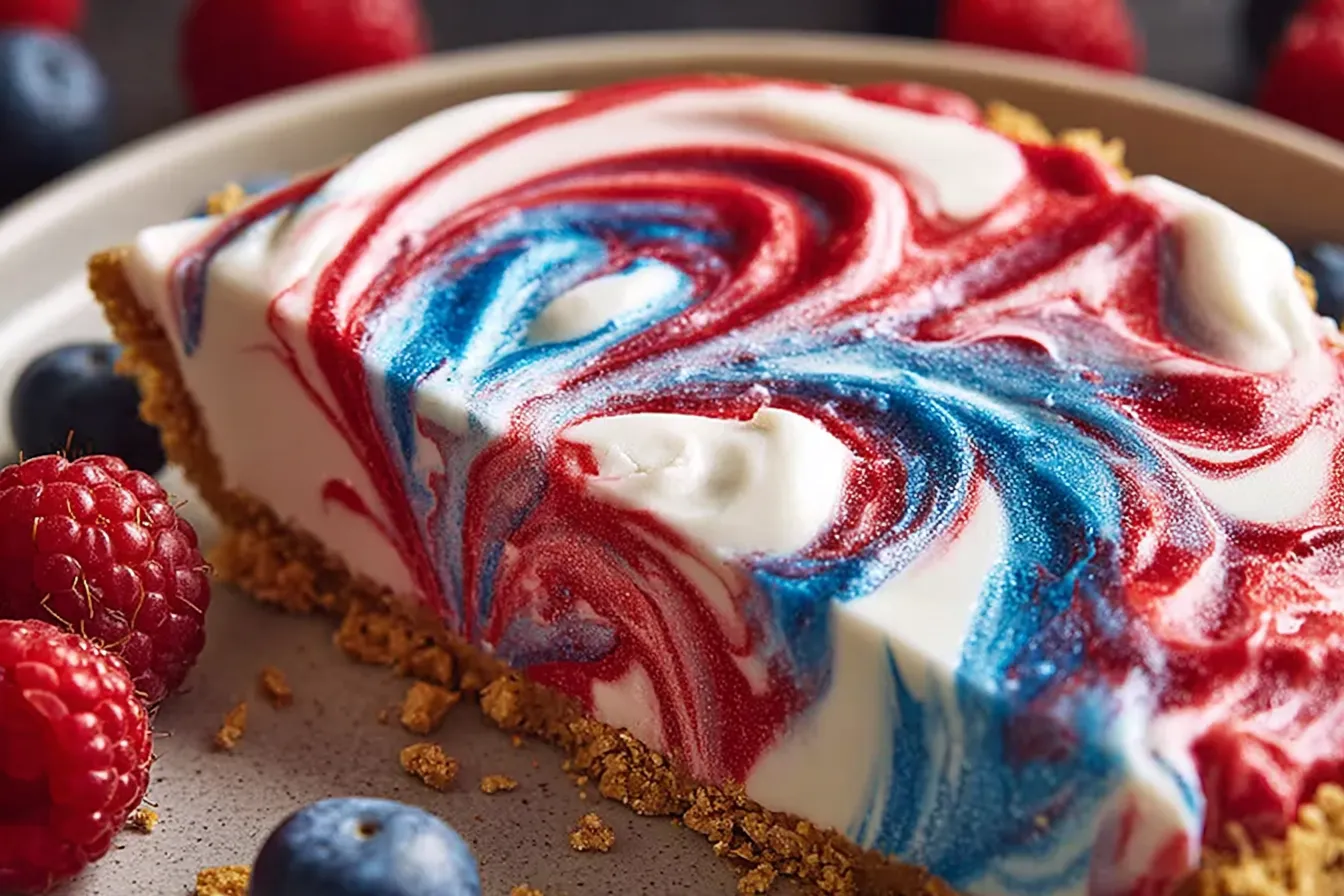 4th of July Swirl Pie – A Festive No-Bake Dessert