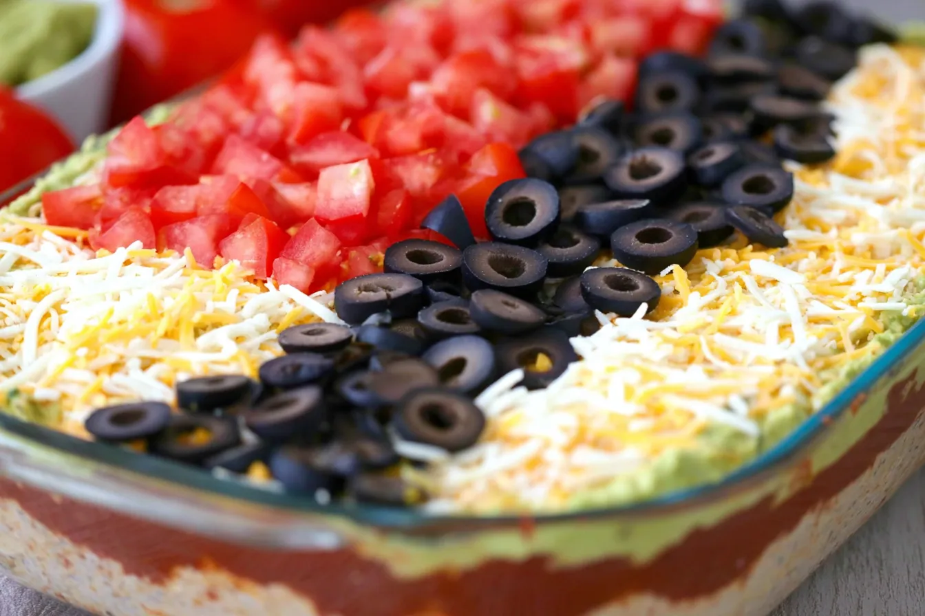 American Flag Layered Taco Dip: A Festive Delight! 4 American Flag Layered Taco Dip