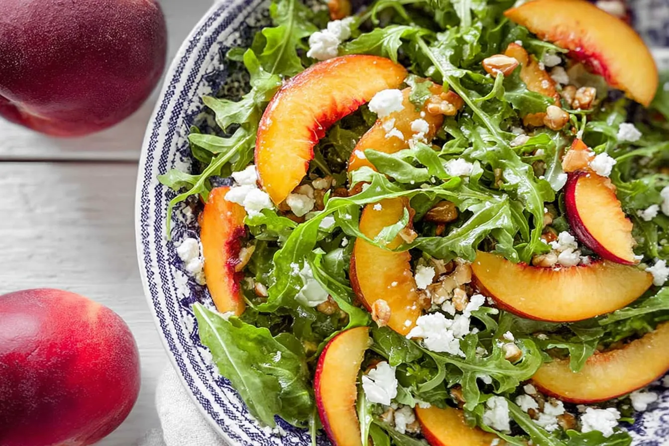 Arugula Nectarine Salad Ready to Serve