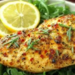 Baked Lemon Pepper Chicken Recipe: A Zesty Delight for Dinner 15 Baked Lemon Pepper Chicken on a Platter