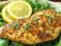 Baked Lemon Pepper Chicken on a Platter