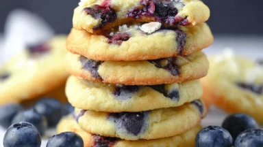 Best Ever Blueberry Cookies Freshly Baked