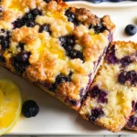 Delicious Blueberry and Lemon Loaf Freshly Baked