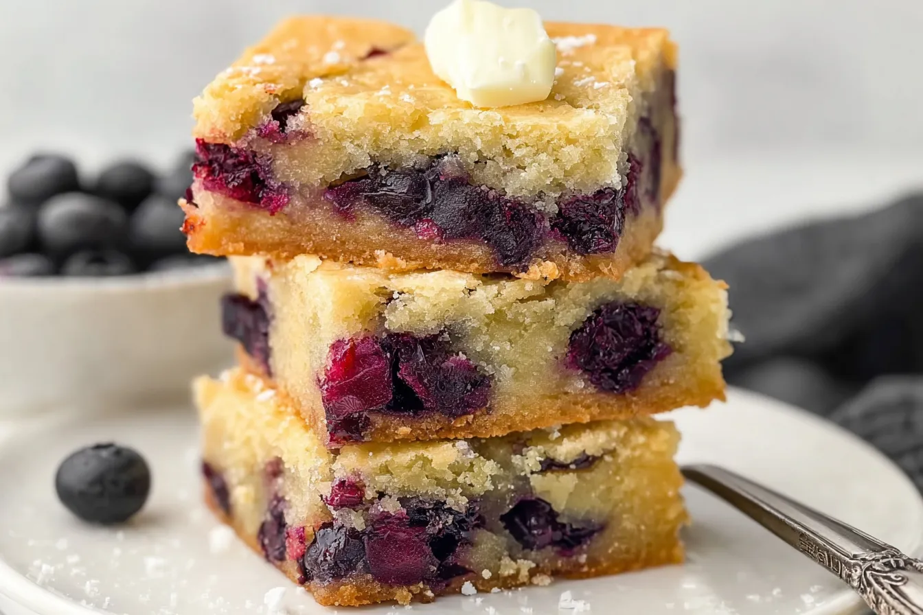 Blueberry Blondies 