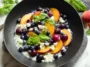 Vibrant Blueberry Peach Feta Salad in a Fresh Bowl