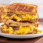 Breakfast Grilled Cheese Sandwich with Eggs and Sausage Bliss 14 Delicious Breakfast Grilled Cheese Sandwich with Eggs and Sausage