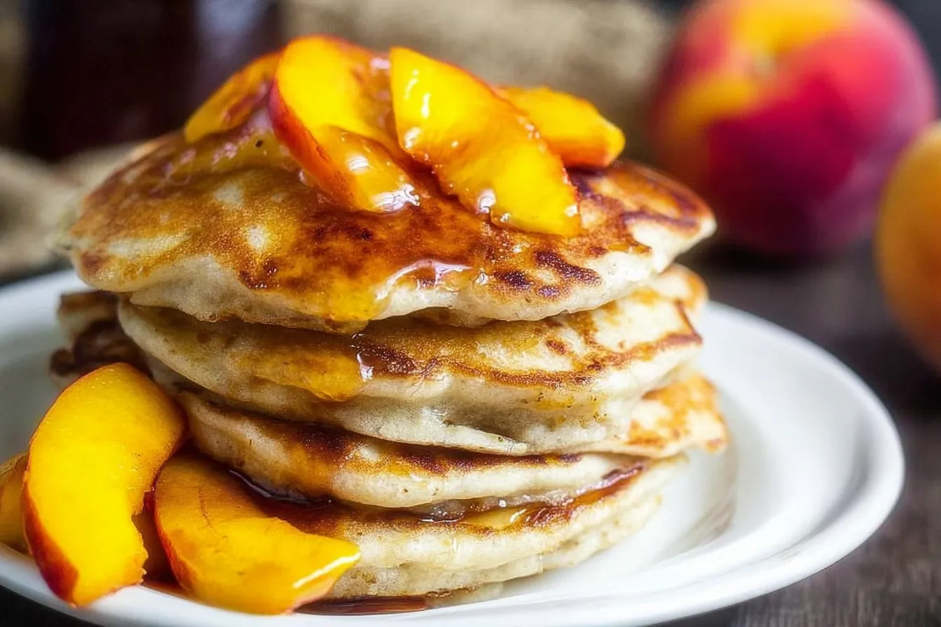 Brown Sugar Peach Pancakes You'll Love for Breakfast 4 Brown Sugar Peach Pancakes