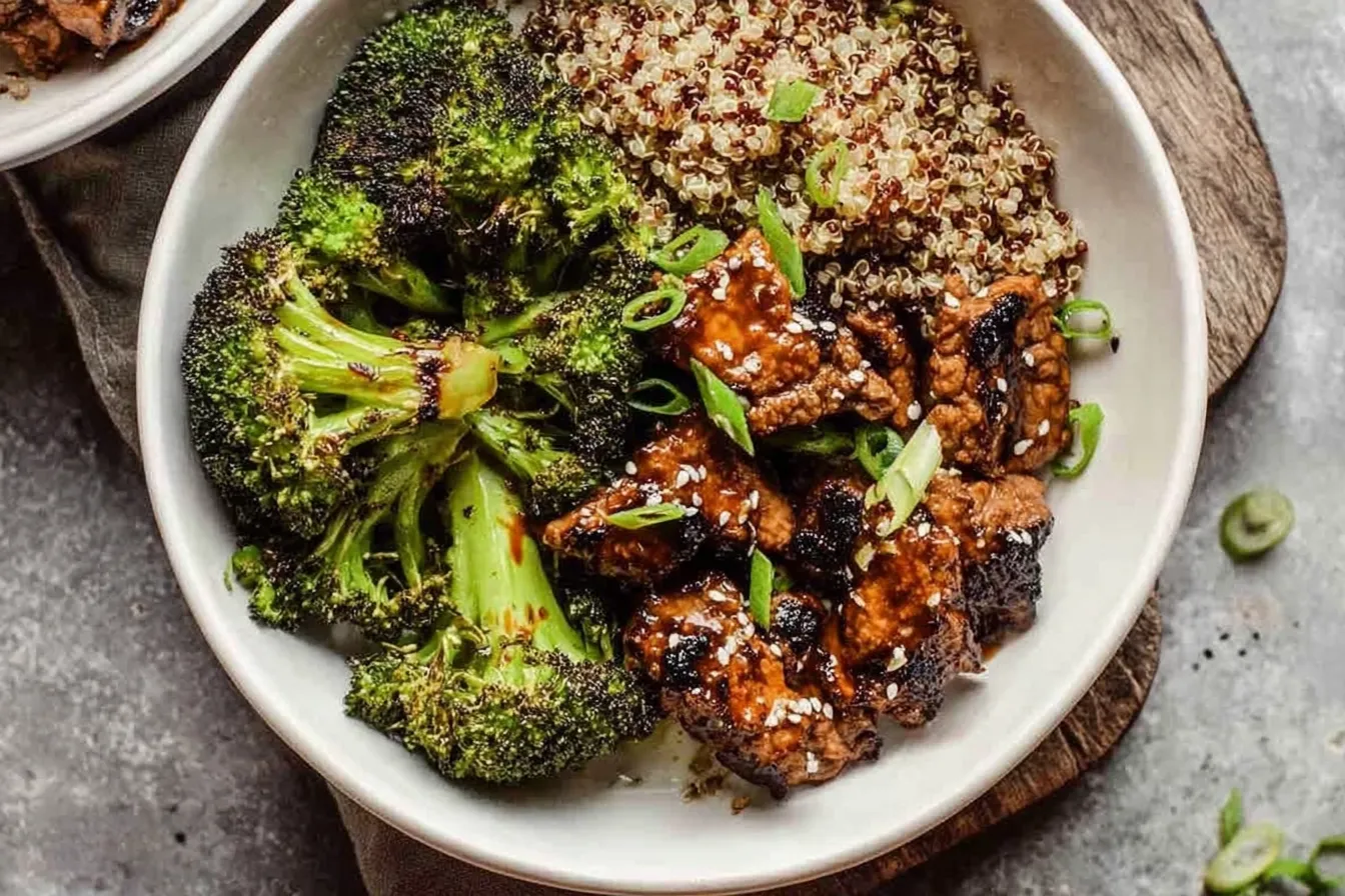 Bulgogi Bowls with Quinoa and Roasted Broccoli - Tasty Dish