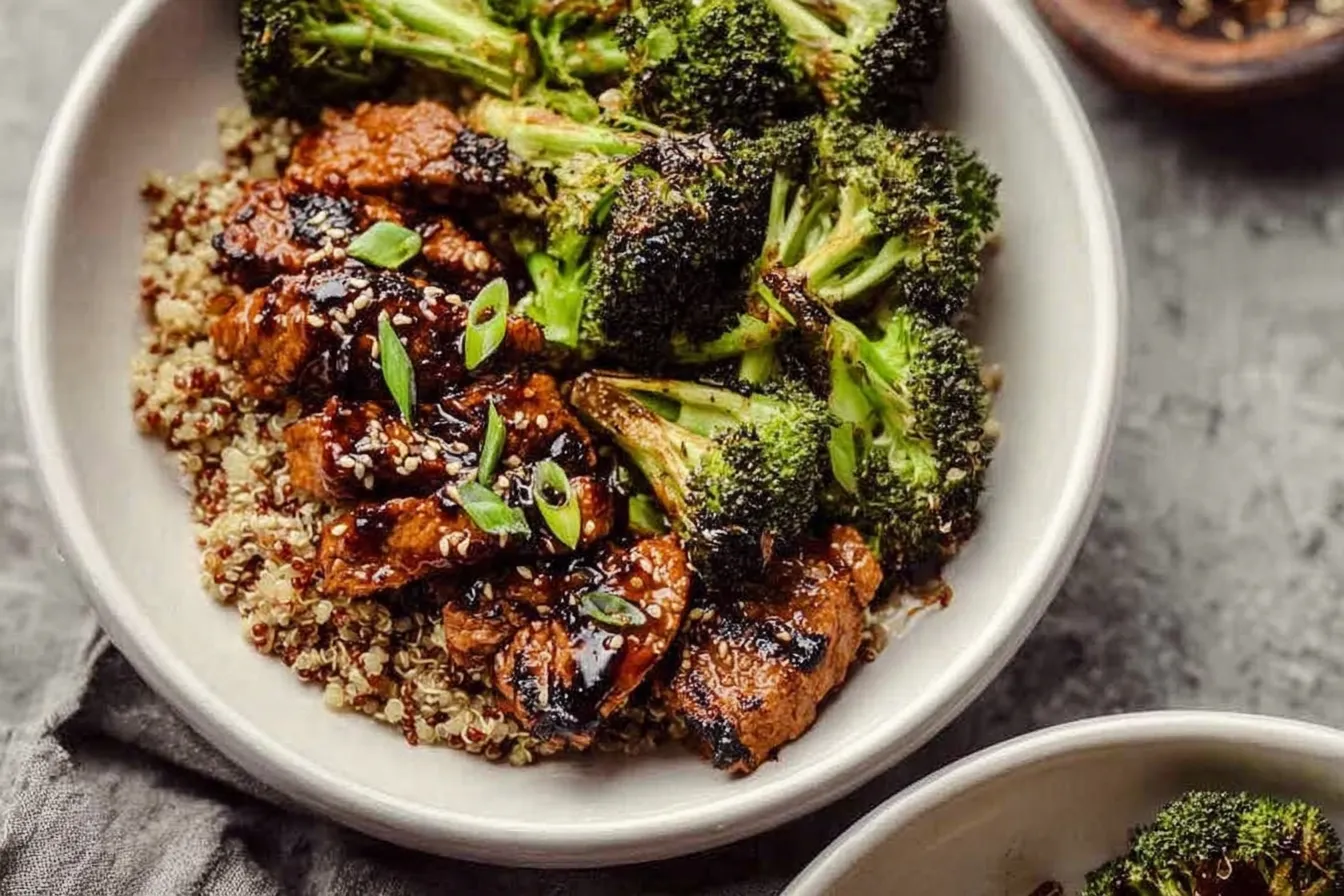 Bulgogi Bowls with Quinoa and Roasted Broccoli: A Delightful Meal 4 Bulgogi Bowls with Quinoa and Roasted Broccoli