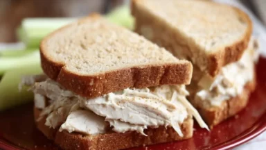 Delicious Caesar Chicken Salad Sandwiches Ready to Serve