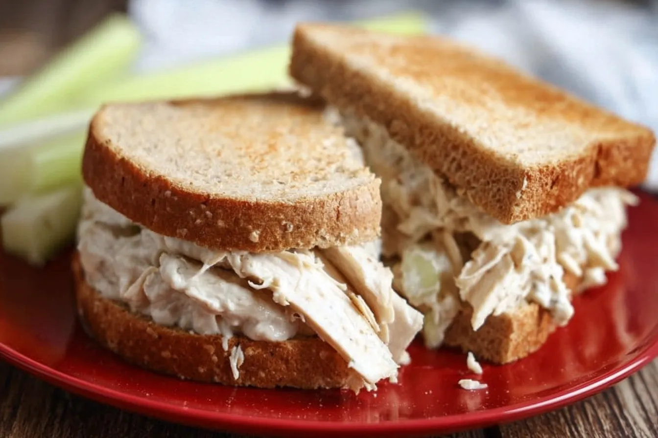 Caesar Chicken Salad Sandwiches 