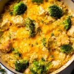 Cheesy Broccoli Chicken and Rice Casserole