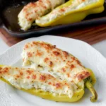 Cheesy Stuffed Banana Peppers (Gluten Free) Fresh Out of the Oven