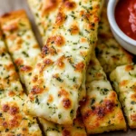 Cheesy Zucchini Breadsticks: Irresistibly Delicious Appetizer 15 Cheesy Zucchini Breadsticks Freshly Baked