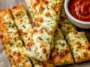 Cheesy Zucchini Breadsticks Freshly Baked