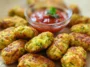 Cheesy Zucchini Tots Freshly Baked