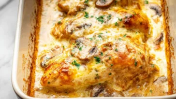 Chicken Gloria Dish Ready to Serve