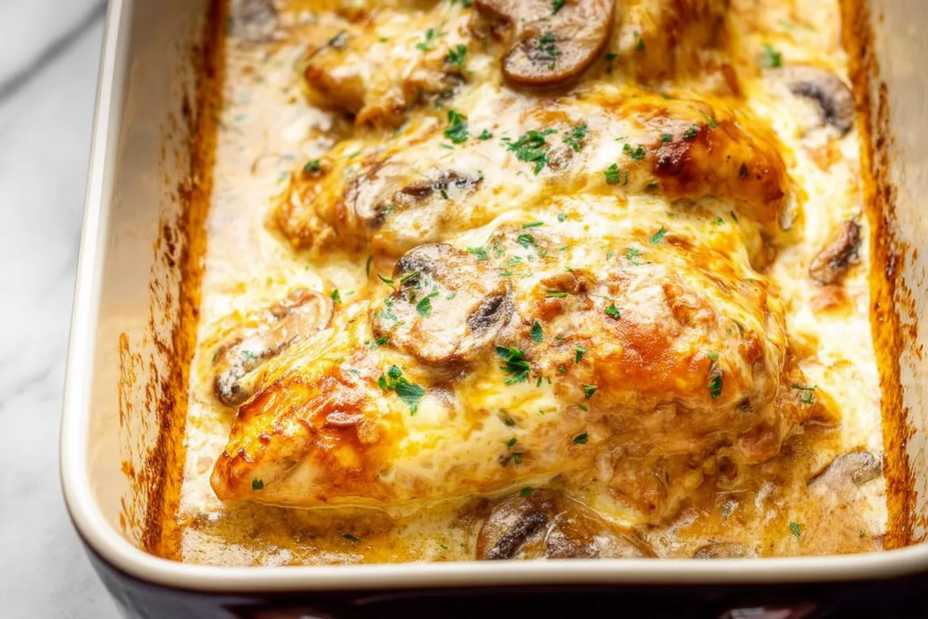 Chicken Gloria Dish Ready to Serve