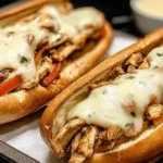 Chicken Philly Cheese Steaks Ready to Serve