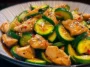 Colorful Chicken Zucchini Stir Fry in a Bowl