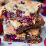 Chocolate Chip Cherry Bars: A Delightful Treat to Indulge 14 Chocolate Chip Cherry Bars Fresh Out of the Oven