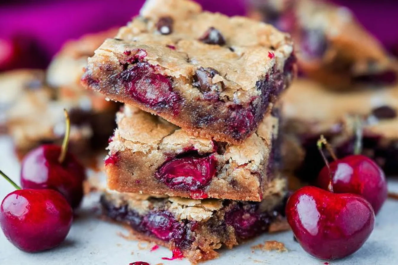 Chocolate Chip Cherry Bars 