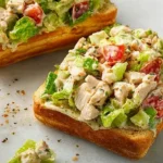Chopped Chicken Caesar Salad Sandwiches: A Tasty Delight! 5 Chopped Chicken Caesar Salad Sandwiches Ready to Serve