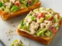Chopped Chicken Caesar Salad Sandwiches Ready to Serve