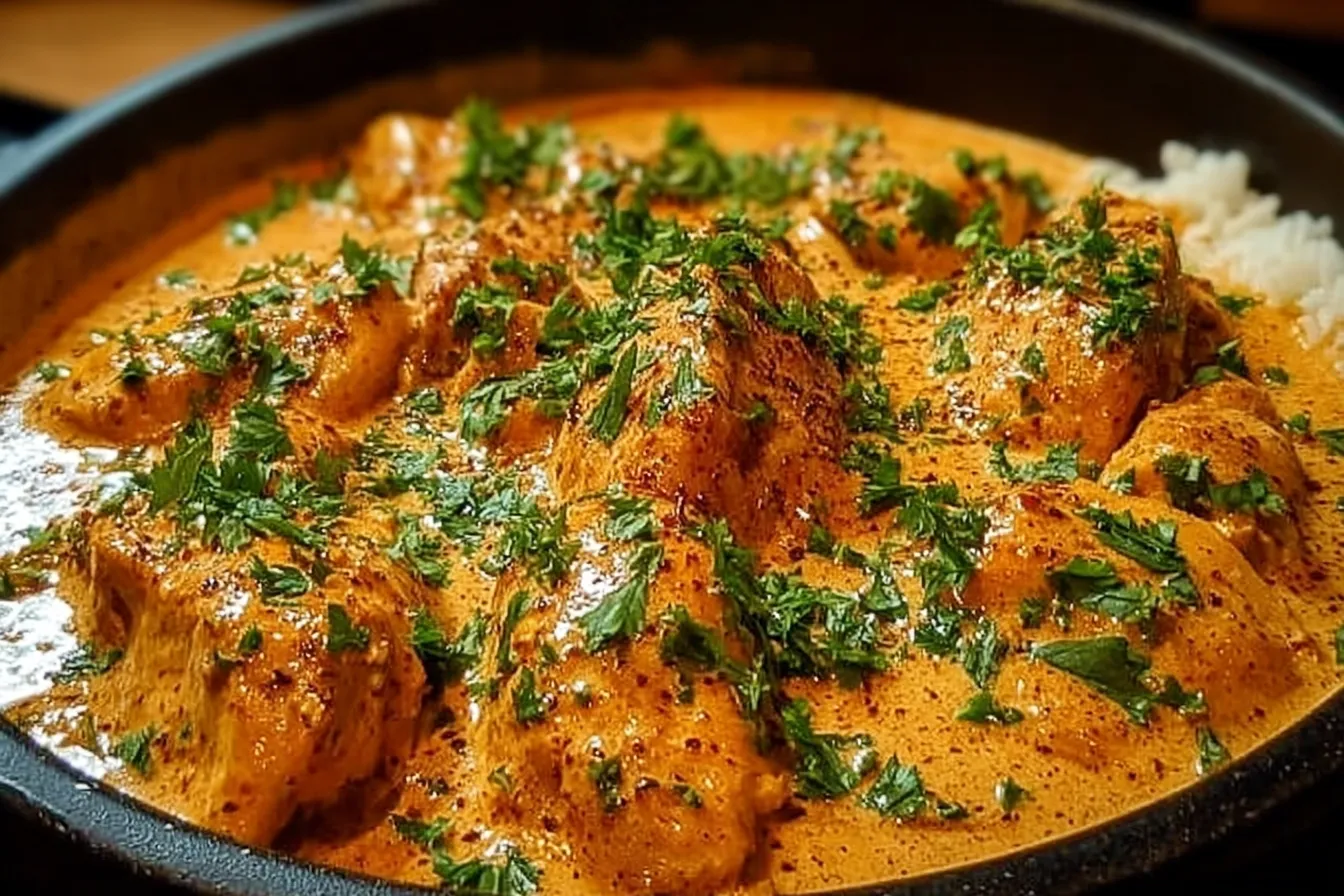 Cowboy Butter Chicken Plated Beautifully
