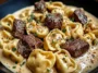 Cracked Garlic Steak Tortellini in Creamhouse Sauce Bliss Dish