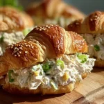 Creamy Classic Chicken Salad Croissant Sandwiches Recipe - Easy & Delightful 15 Creamy Classic Chicken Salad Croissant Sandwiches Ready to Serve