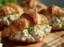 Creamy Classic Chicken Salad Croissant Sandwiches Ready to Serve