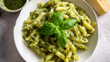 Creamy Pesto Pasta Freshly Made in 30 Minutes