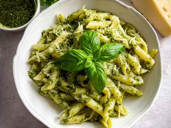 Creamy Pesto Pasta Freshly Made in 30 Minutes