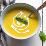 Creamy Summer Squash Soup in a Bowl