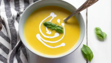 Creamy Summer Squash Soup in a Bowl