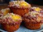 Crispy Brown Butter Fresh Peach Muffins With Crunchy Streusel