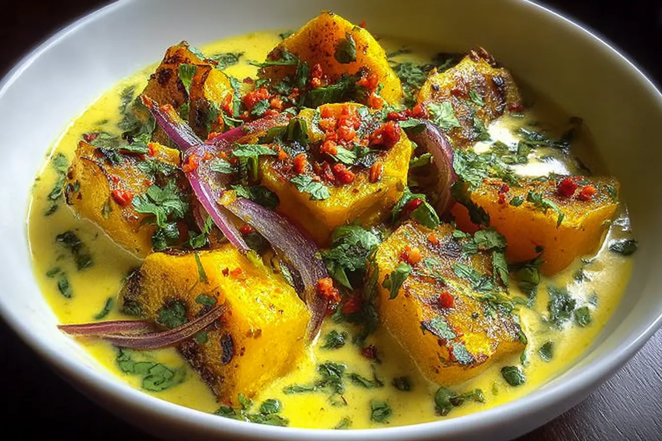 Curry-Spiced Patty Pan Squash with Coconut Milk: Deliciously Creamy 4 Curry-Spiced Patty Pan Squash with Coconut Milk: A Creamy Summer Delight
