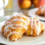 Delicious Fresh Peach Fritters on a Plate